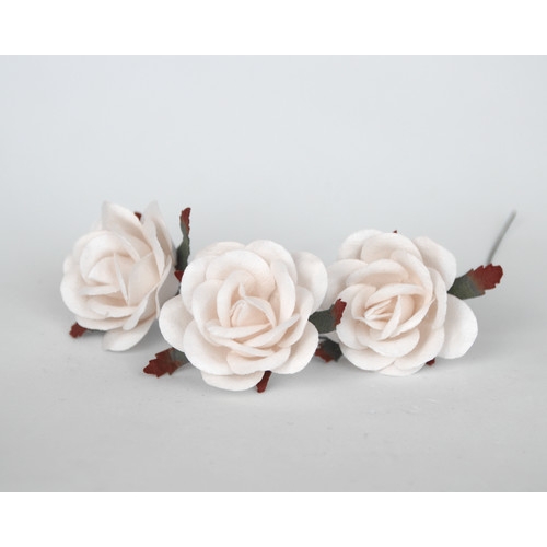 Роза коттеджная 4-5 см. Цвет Белый теплый