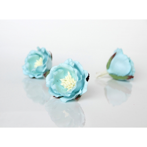 Полиантовая роза - Голубой аквамарин 4.5-5 см