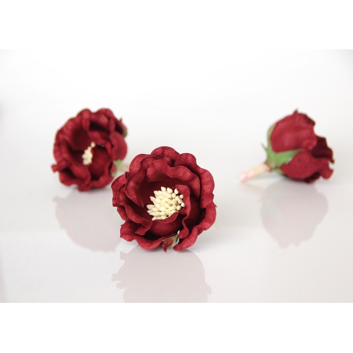 Полиантовая роза - Бордовая 4.5-5 см