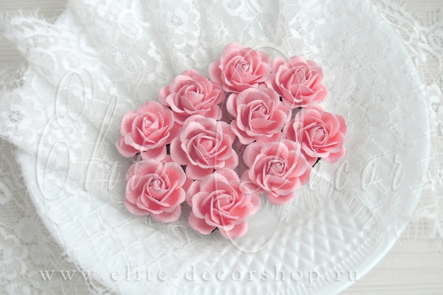 Шпалерная Роза  3,5 см Цвет светло- розовый