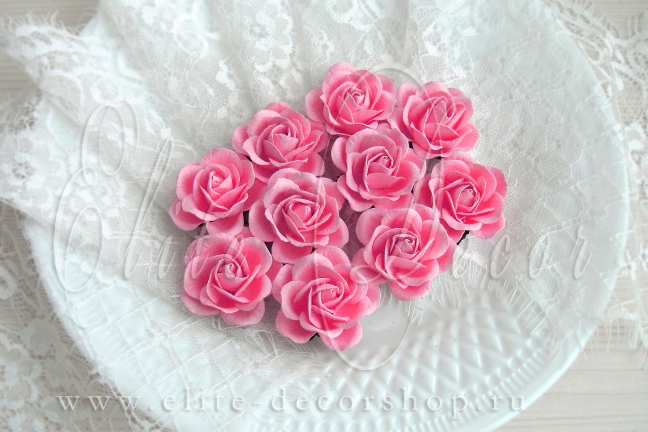 Шпалерная Роза  3,5 см Цвет Розовый