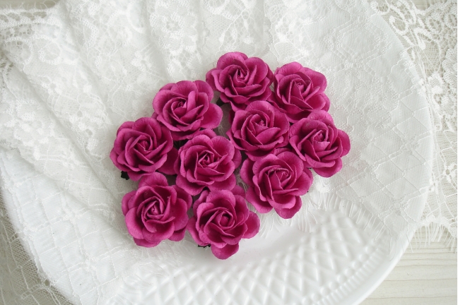 Шпалерная Роза  3,5 см Цвет Фуксия