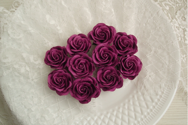 Шпалерная Роза  3,5 см Цвет сливово-фиолетовый