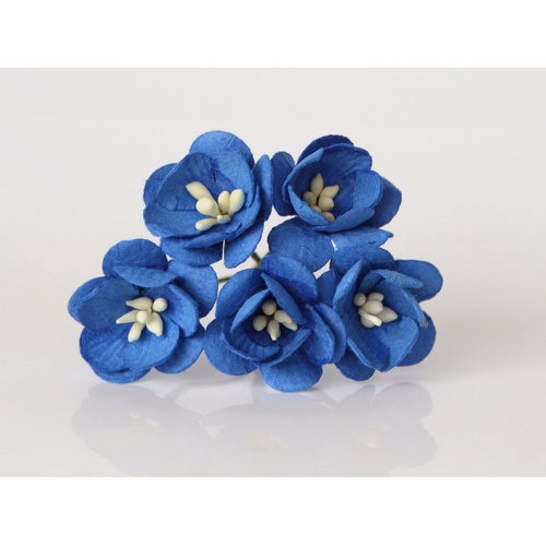 Цветы ВИШНИ 2,5см Синий классический