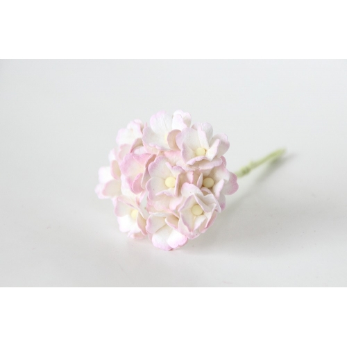 Цветы ВИШНИ - средние 1,5- 2см Нежный бело-розовый